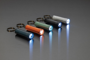 Logo trade promotional items image of: Flash RCS recycled aluminium keychain torch