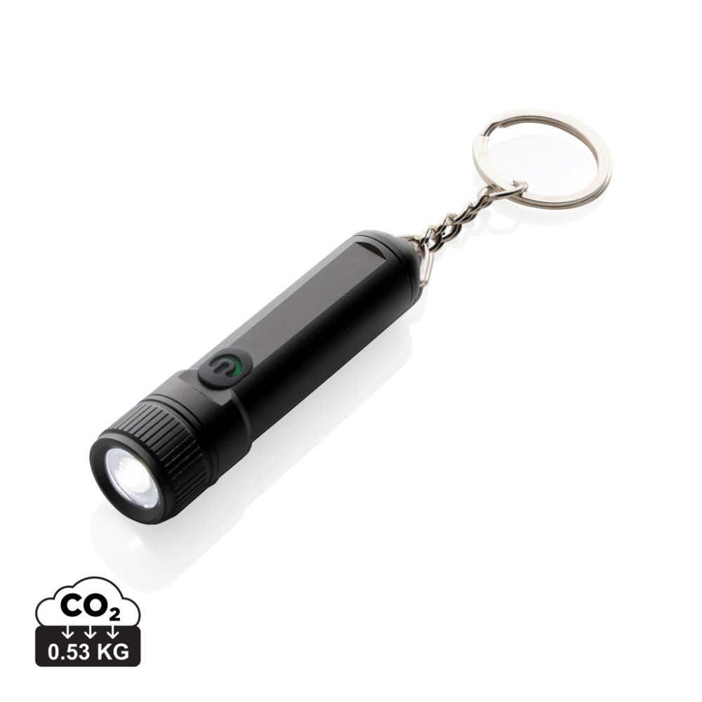 Logotrade promotional products photo of: Gear X rechargeable ultra bright keychain torch