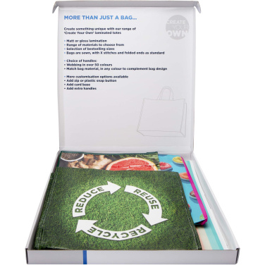 Logo trade advertising product photo of: Laminated totes sample box