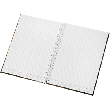 Logo trade promotional items image of: Desk-Mate® A5 hard cover undated diary