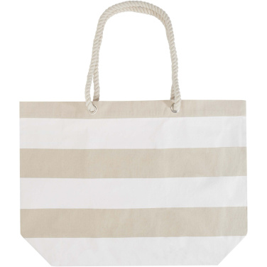 Logo trade promotional gifts picture of: Florida 270 g/m² GRS recycled beach tote bag 18L