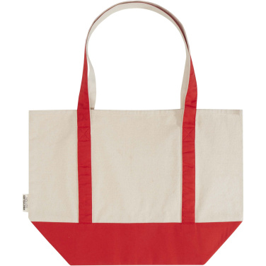 Logo trade promotional giveaway photo of: Sam 320 g/m² GRS recycled cotton tote bag