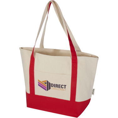 Logo trade promotional giveaway photo of: Sam 320 g/m² GRS recycled cotton tote bag