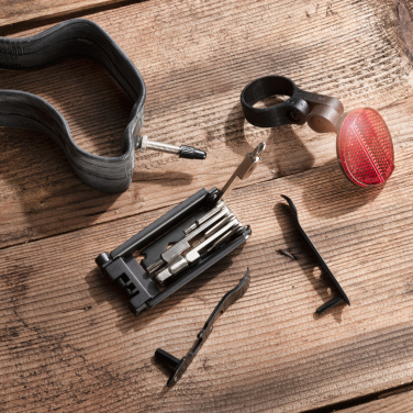 Logotrade promotional giveaway image of: Set of bike tools MERAPI Schwarzwolf