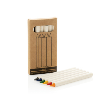 Logotrade promotional merchandise image of: Micki GRS infinity 6pc colouring pencil set