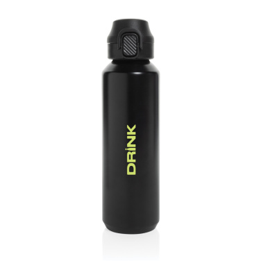 Logotrade promotional merchandise picture of: Via RCS Re-steel lockable sport bottle 600ML