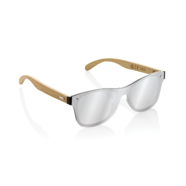 Logotrade promotional giveaways photo of: Prism RCS recycled plastic sunglasses with bamboo frame