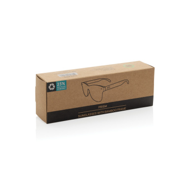 Logo trade promotional products picture of: Prism RCS recycled plastic sunglasses with bamboo frame