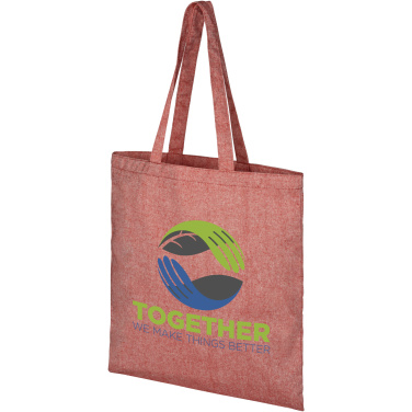 Logo trade promotional giveaways picture of: Pheebs 150 g/m² recycled tote bag 7L