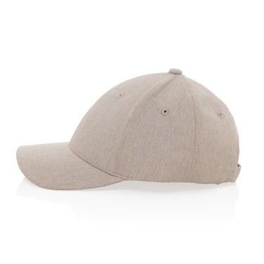 Logo trade promotional merchandise image of: Milo AWARE™ recycled heather 6 panel cap 200gr