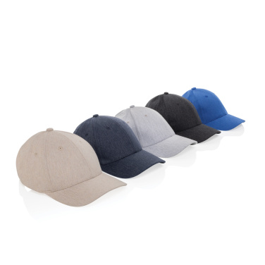Logo trade promotional items image of: Milo AWARE™ recycled heather 6 panel cap 200gr