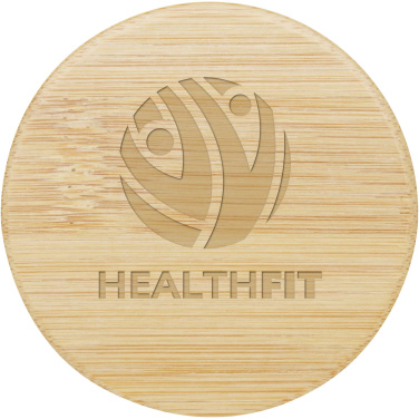 Logo trade promotional giveaways image of: Lustre bamboo mirror