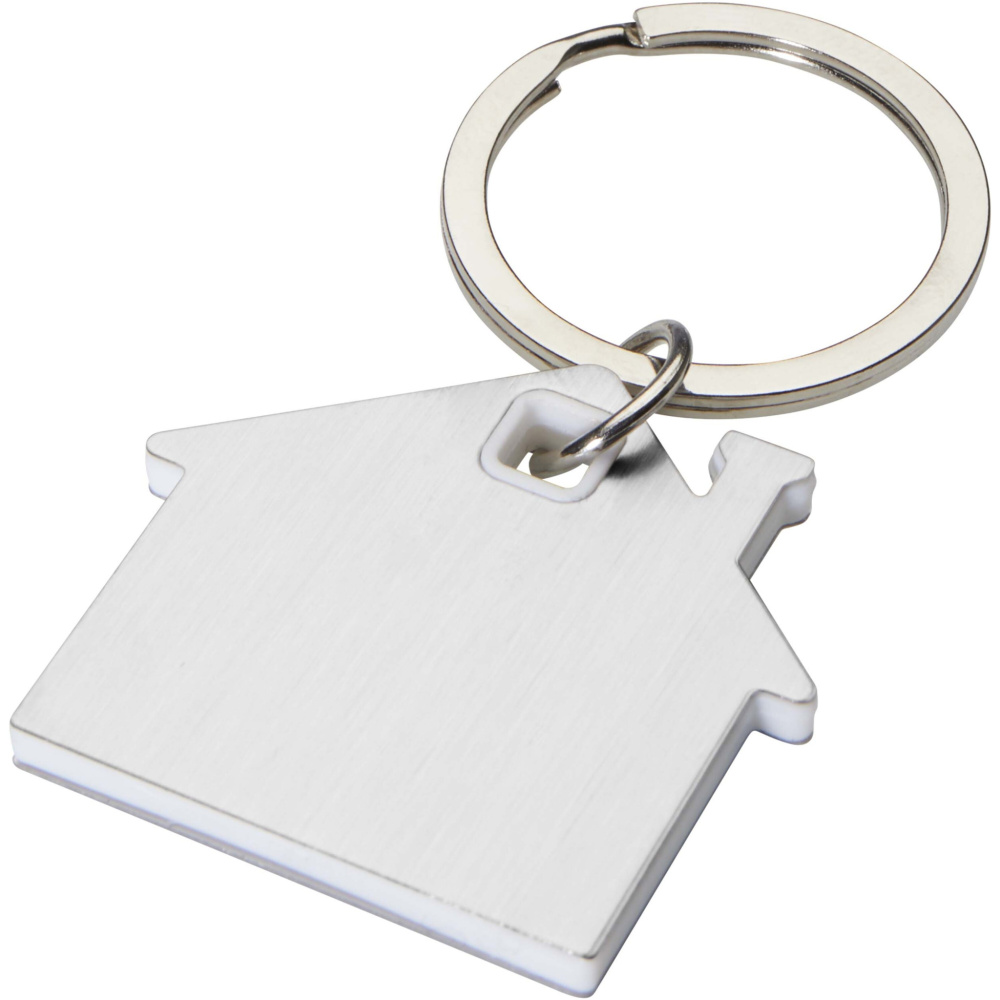 Logo trade promotional giveaways image of: Nook house-shaped keychain