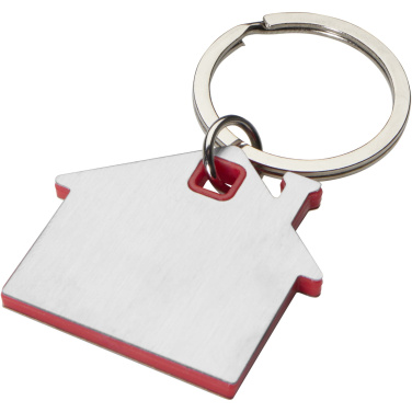Logotrade promotional merchandise photo of: Nook house-shaped keychain