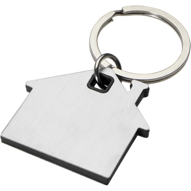 Logotrade promotional product picture of: Nook house-shaped keychain