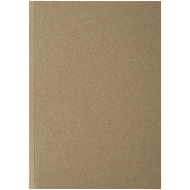 Logo trade promotional merchandise image of: Novella Austen A5 recycled soft cover kraft notebook - 100 sheets