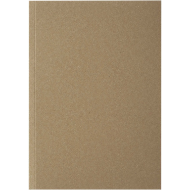 Logotrade promotional product image of: Novella Austen A5 recycled soft cover kraft notebook - 50 sheets