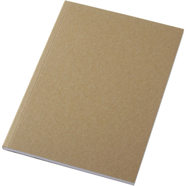Logo trade promotional merchandise image of: Novella Austen A5 recycled soft cover kraft notebook - 50 sheets