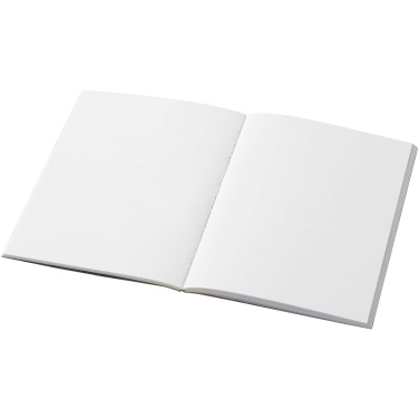 Logo trade corporate gift photo of: Novella Austen A6 recycled soft cover kraft notebook - 50 sheets