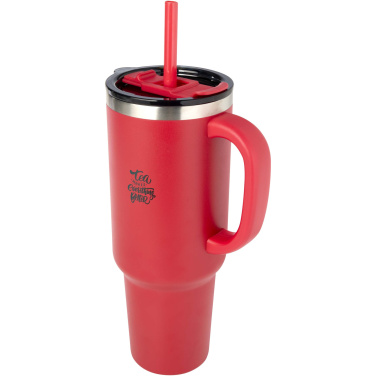 Logo trade advertising products image of: Sydney 1200 ml copper vacuum insulated tumbler with straw