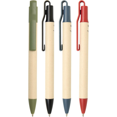 Logo trade promotional products picture of: Liliana sugarcane paper ballpoint pen (blue ink)