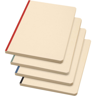 Logo trade promotional merchandise picture of: Liliana A5 sugarcane and RPET soft cover notebook