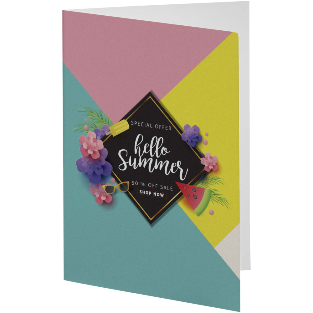 Logo trade promotional gift photo of: Herald A6 greeting card