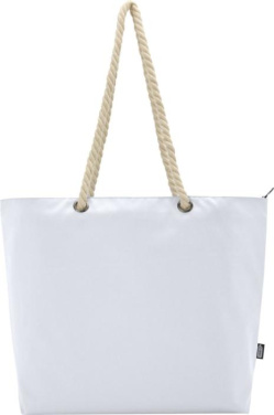 Logo trade promotional products picture of: Panama GRS recycled beach cooler tote bag with cord handles