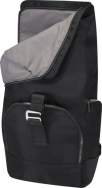Logo trade corporate gifts picture of: Rhine 15” GRS recycled rolltop backpack 18L