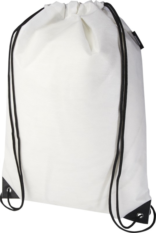 Logo trade promotional item photo of: Evergreen GRS recycled non-woven drawstring bag 5L