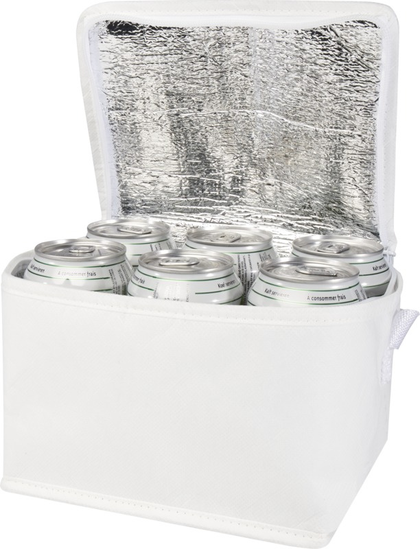 Logotrade business gift image of: Spectrum 6-can recycled non-woven cooler bag 4L