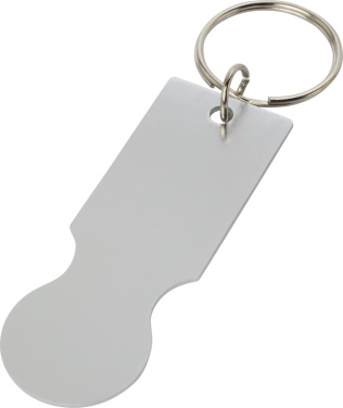 Logo trade promotional product photo of: Rhea shopping cart keyring