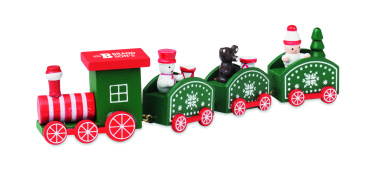 Logo trade promotional product photo of: Wooden Christmas train