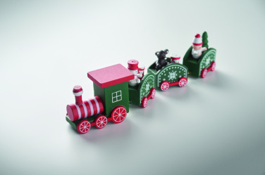 Logo trade corporate gifts picture of: Wooden Christmas train
