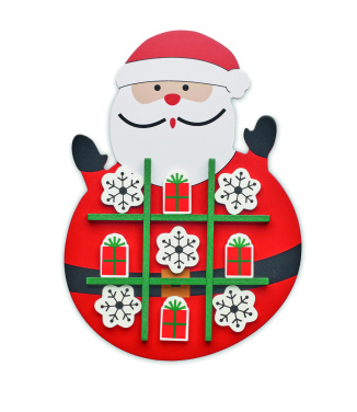 Logo trade promotional product photo of: Christmas wooden tic tac toe