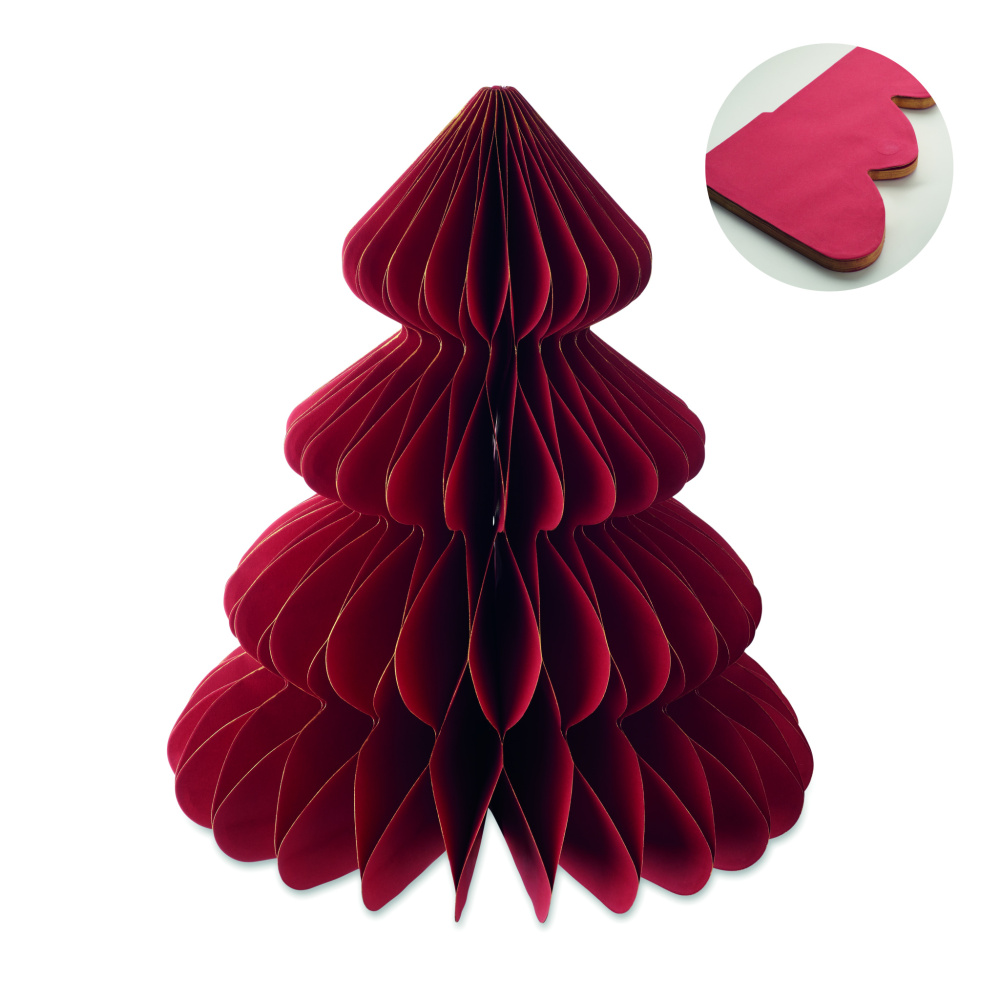 Logo trade promotional items image of: Paper Xmas tree decoration