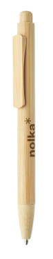 Logotrade promotional gift image of: Bamboo automatic ball pen