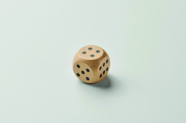 Logo trade promotional product photo of: Schima wooden dice 3cm dia