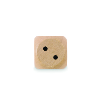 Logotrade promotional merchandise image of: Schima wooden dice 3cm dia