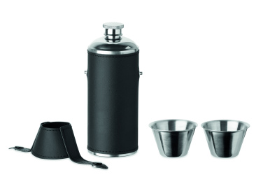 Logotrade promotional item picture of: Hip flask with shot cups