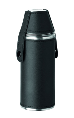 Logo trade advertising products picture of: Hip flask with shot cups