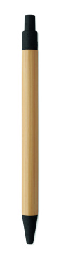 Logo trade promotional product photo of: Push button ball pen in bamboo