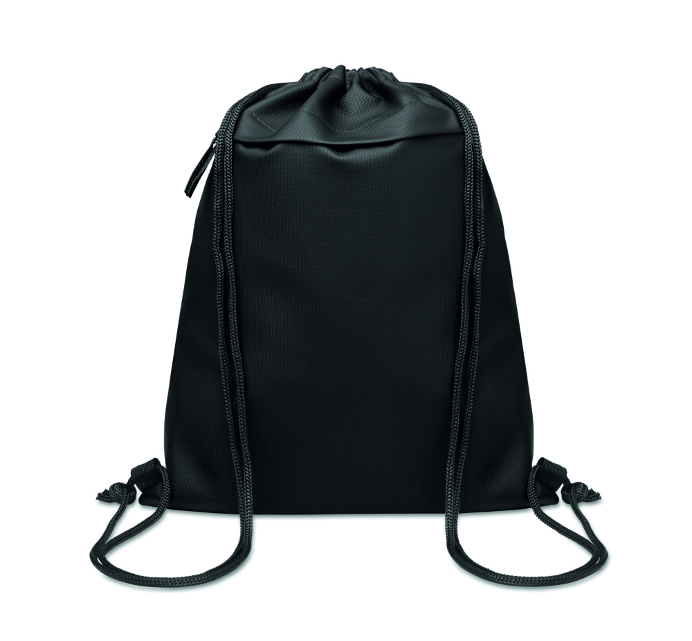 Logo trade promotional merchandise image of: Drawstring bag in 600D RPET