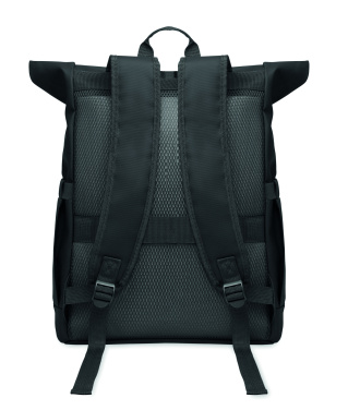 Logo trade promotional gifts picture of: Rolltop laptop rucksack 600D