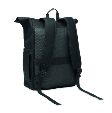 Logotrade promotional item image of: Rolltop laptop rucksack 600D
