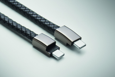 Logo trade promotional merchandise image of: Braided bracelet cable type-C