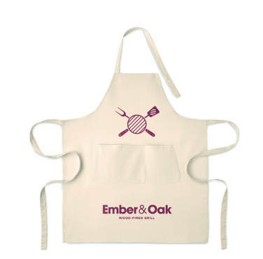 Logo trade promotional giveaways picture of: Organic cotton apron 240 gr/m²