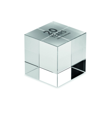 Logo trade promotional products picture of: Glass cube award
