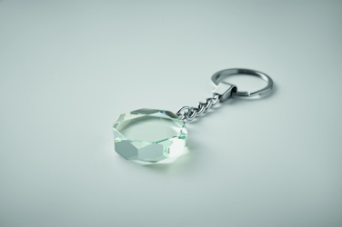 Logo trade promotional products picture of: Glass round award key ring