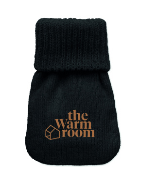 Logo trade corporate gifts image of: Hand warmer knitted polyester